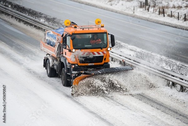 Obraz Winterdienst - Räumfahrzeug