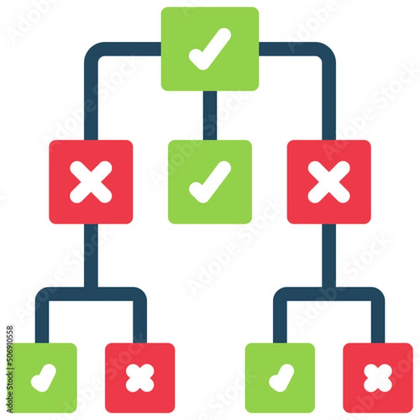 Fototapeta Decision Tree Icon