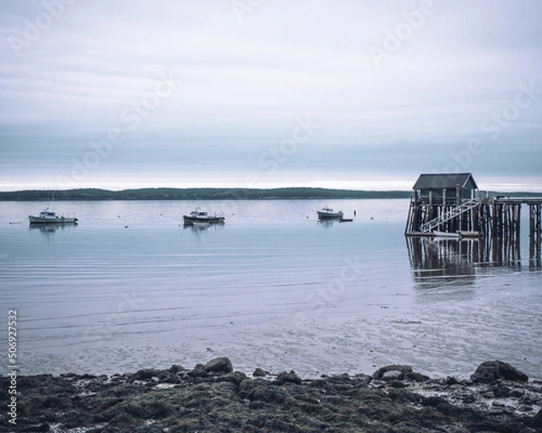Obraz pier with boats