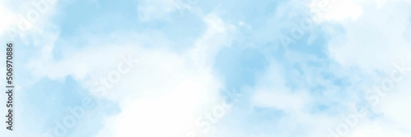 Fototapeta Air clouds in the blue sky.blue backdrop in the air. abstract style for text, design, fashion, agencies, websites, bloggers, publications, online marketers, brand, pattern, model, animation