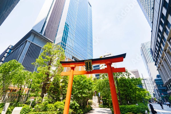 Obraz 【都市景観】日本橋 福徳神社