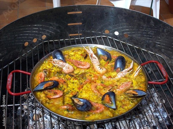 Obraz gotowanie paelli 3
