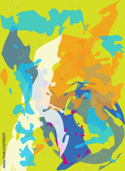 Fototapeta Multi Colorful abstract background - stock illustration