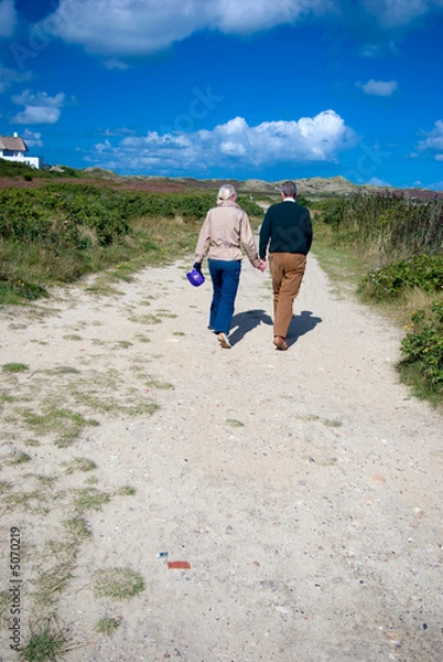 Obraz Paar beim Wandern