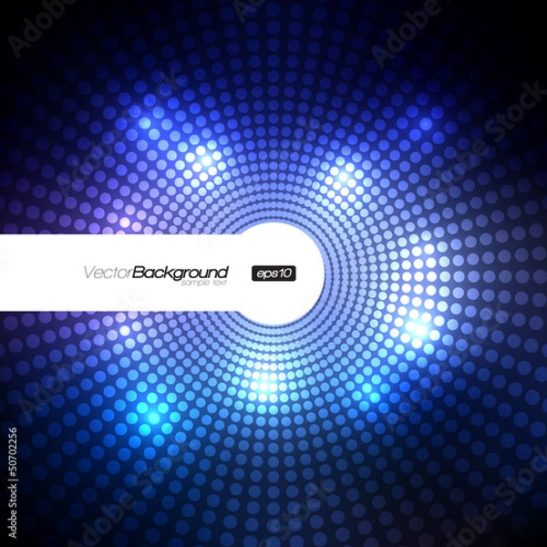 Fototapeta Colorful Dots Abstract Vector Background