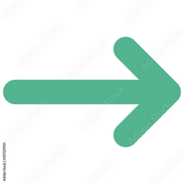 Fototapeta Right Arrow Round Icon