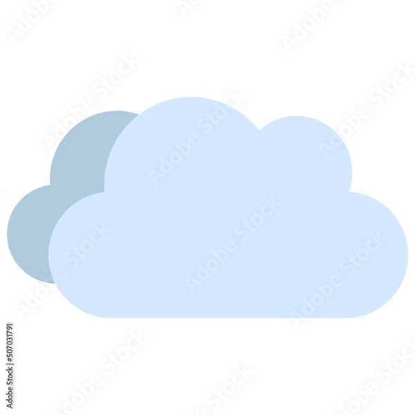 Fototapeta Two Clouds Icon