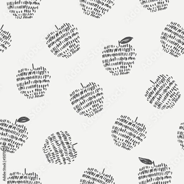 Obraz Seamless pattern with apples