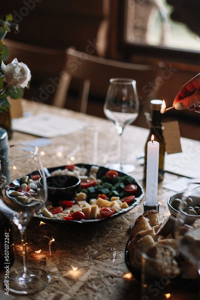 Obraz table setting for a dinner