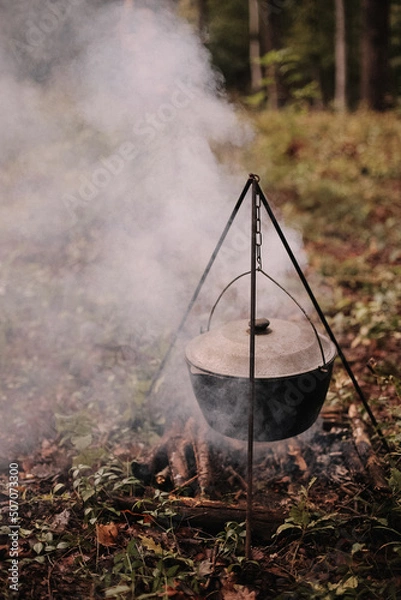 Obraz fire in the forest