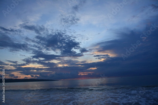 Fototapeta sunset on the beach