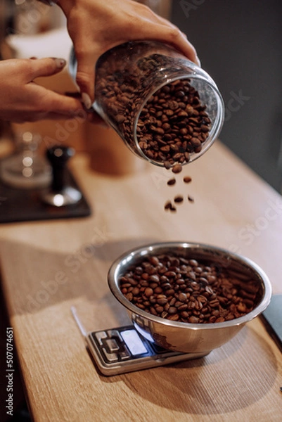 Obraz coffee beans and grinder