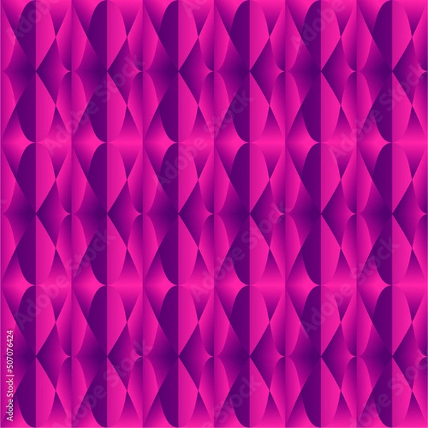 Fototapeta Abstract 3d geometric seamless pattern. vector illustration