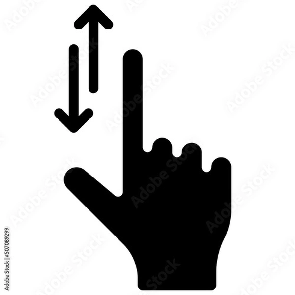 Obraz Up And Down Scrolling Icon