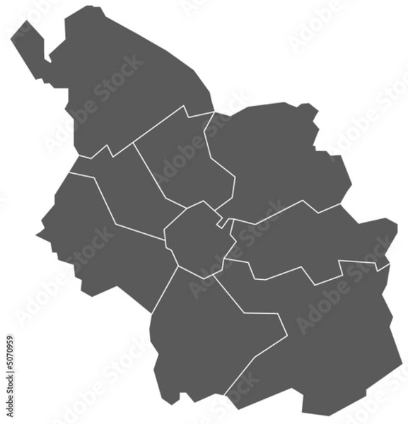 Obraz Köln, Stadtkarte