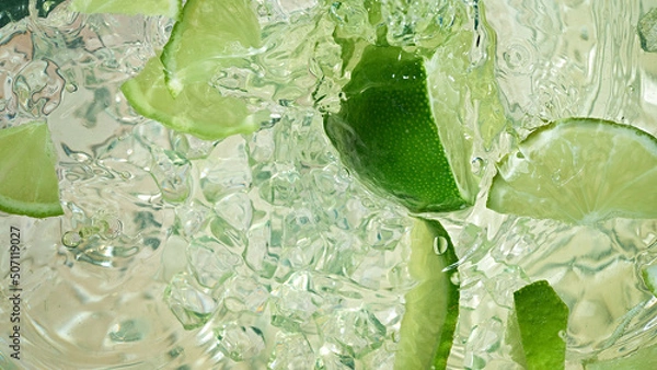 Fototapeta Glass with a fruit drink.