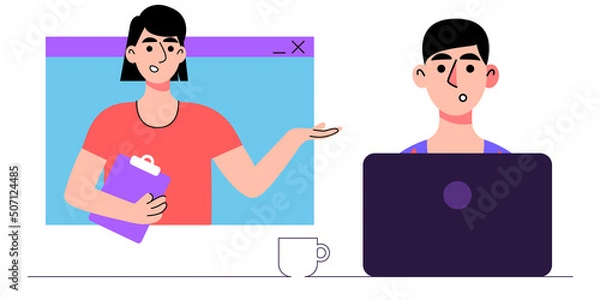 Obraz Conference video call