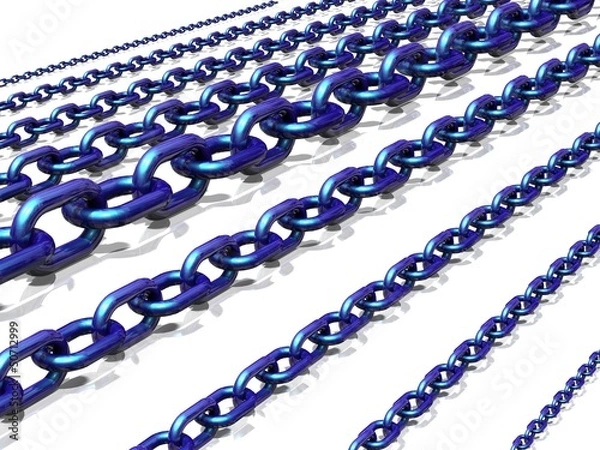 Fototapeta Blue chain