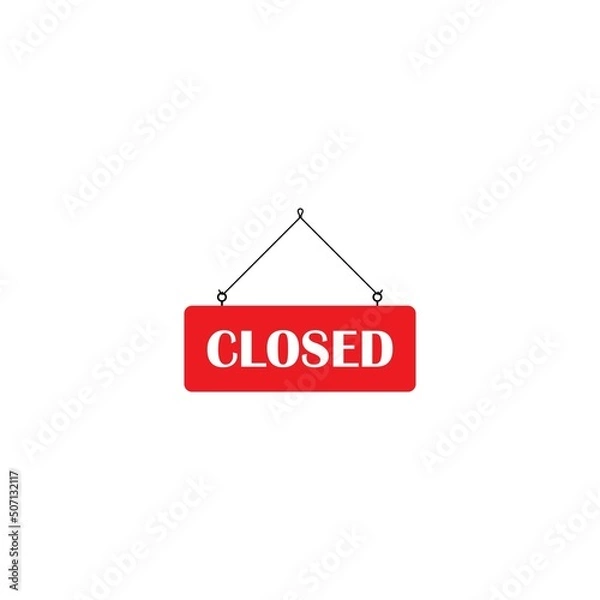 Fototapeta Closed sign icon