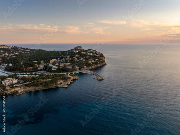 Obraz Aerial view from Drone of Mallorca Coastline (Spain, Balearic Island)