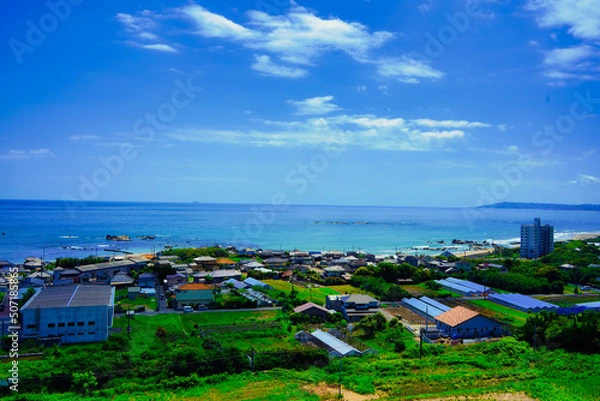 Fototapeta 海沿いの町