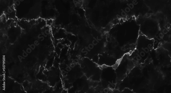 Fototapeta Black marble background texture natural stone pattern abstract for design art work.