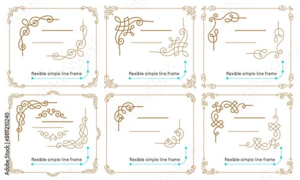 Obraz Flexible simple line frame