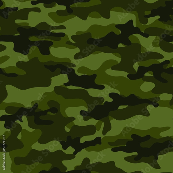 Obraz Hunting camouflage. Vector shape for clothes. Pattern.