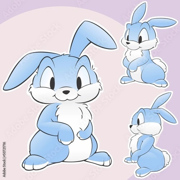 Obraz Cute Cartoon Rabbit Bunny