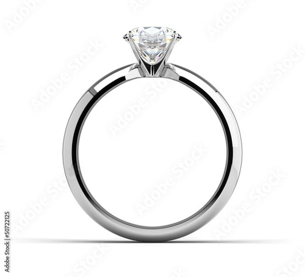 Fototapeta Single Diamond Ring