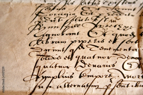 Fototapeta documento  antiguo