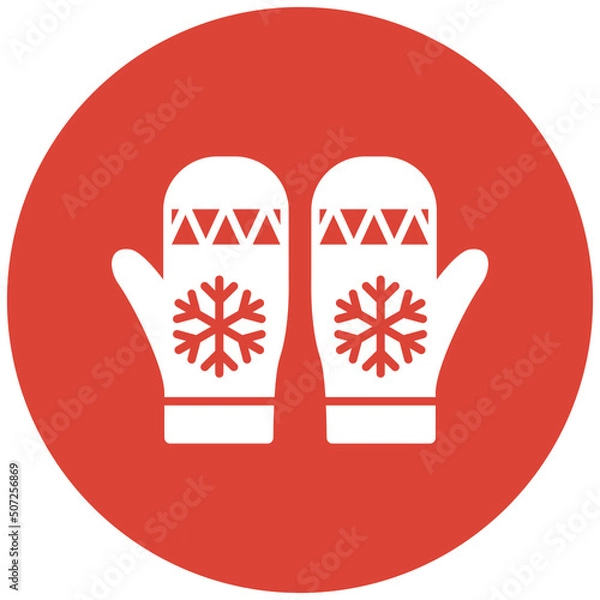 Fototapeta Mitten Icon