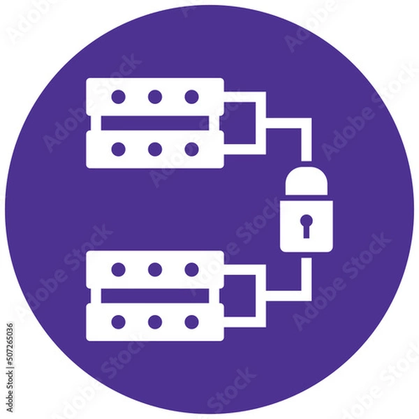 Fototapeta Secured connection Icon