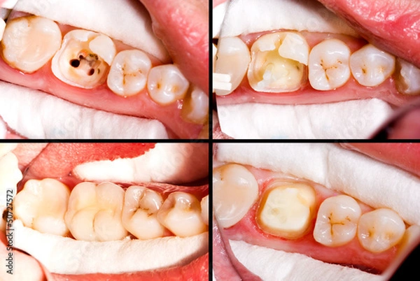 Fototapeta Before and after