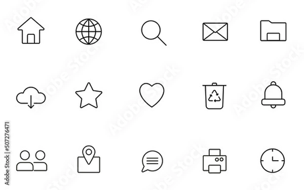 Obraz Icons_black