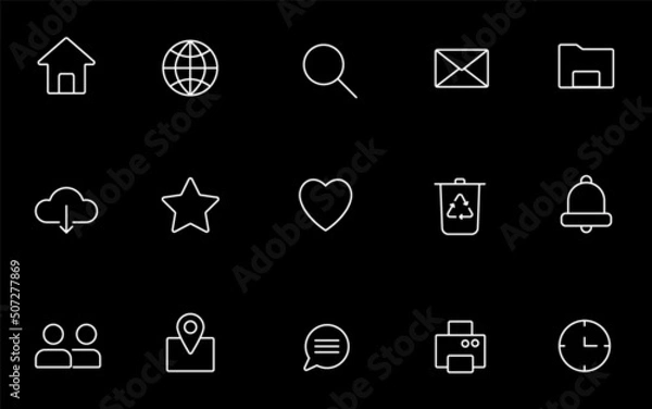 Obraz Icons_black