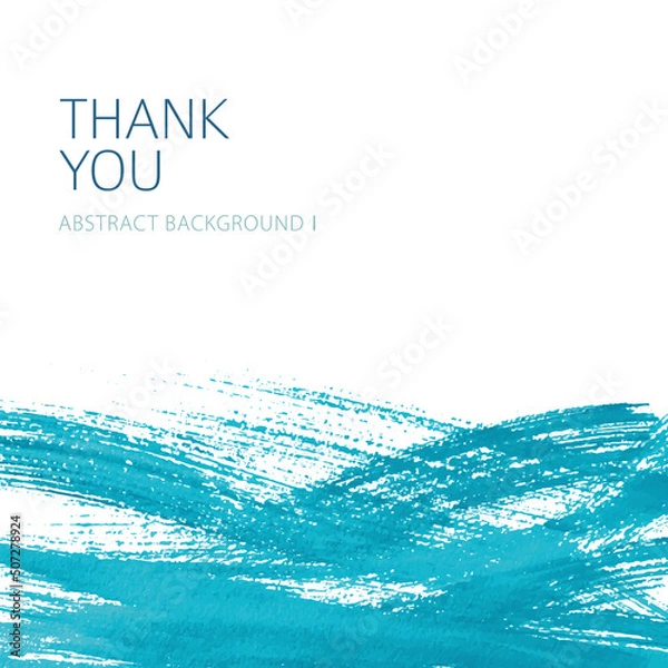 Obraz Abstract blue watercolor background