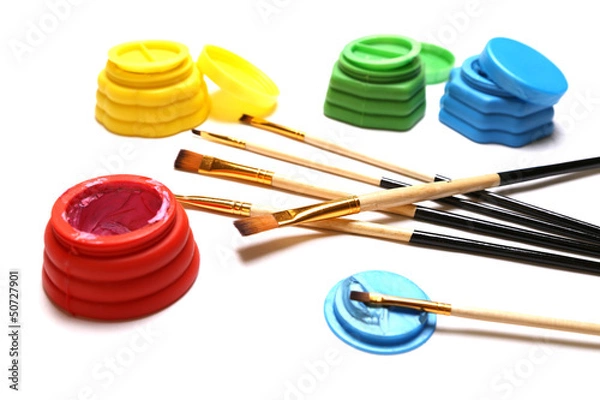 Obraz Brushes and paints