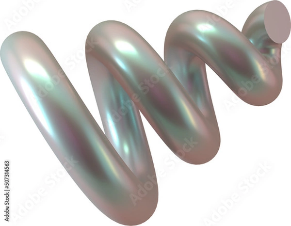 Fototapeta Abstract 3d Isolated Shape Object