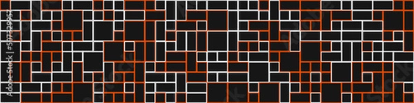 Obraz Offset Quads generative art background art illustration