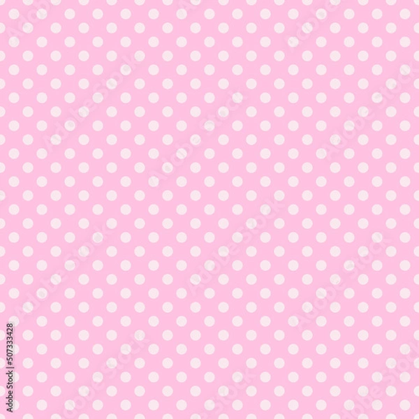 Obraz pink polka dot background
