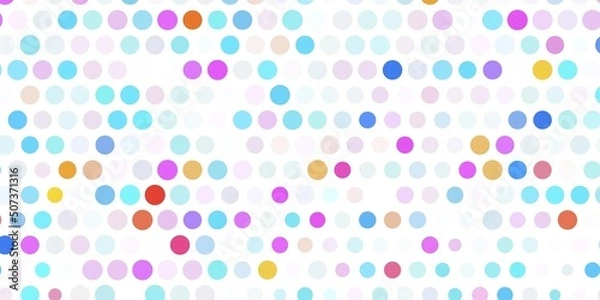 Fototapeta Light multicolor vector texture with disks.