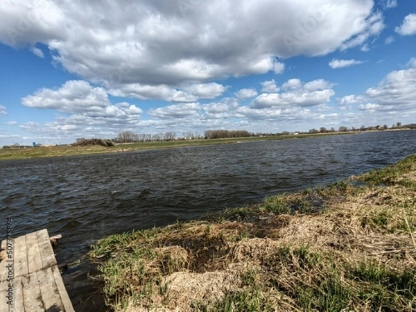 Fototapeta landscape with river