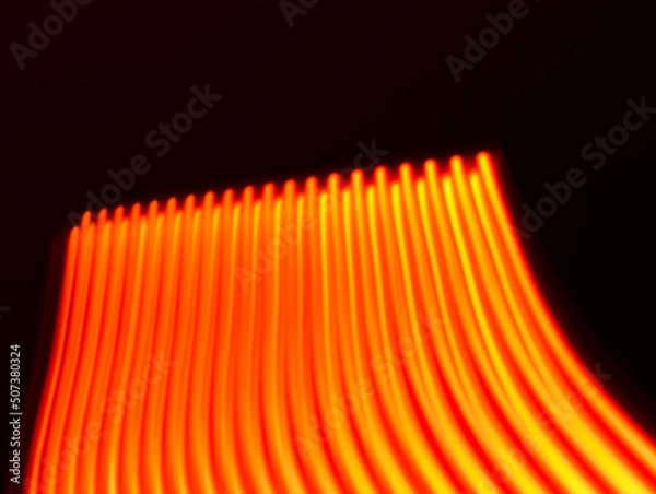 Obraz orange flames on black background