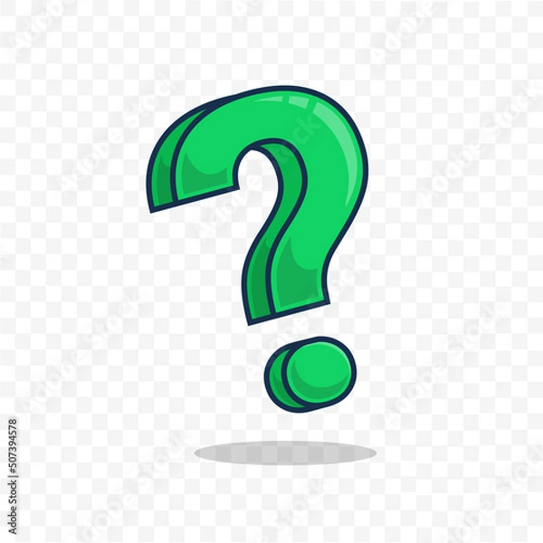 Fototapeta question mark 3d template design