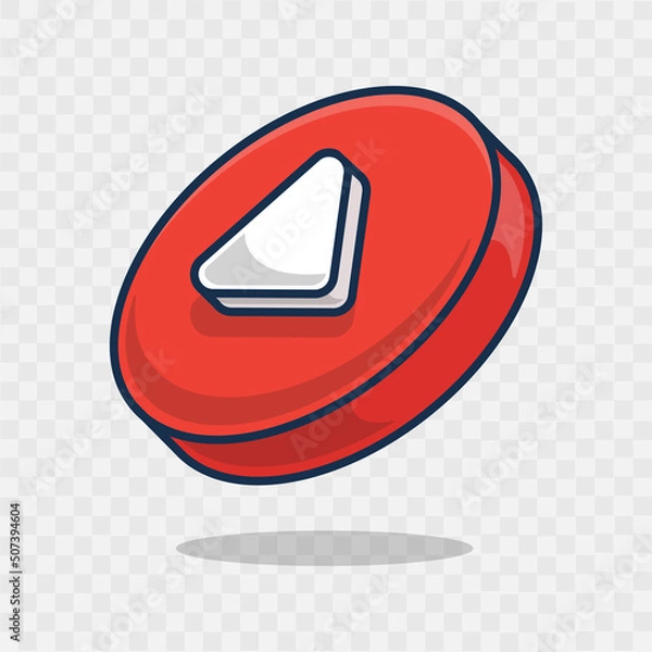 Fototapeta playback icon symbol 3d design template