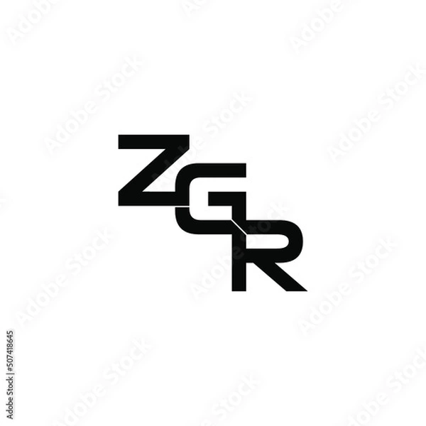 Fototapeta zgr letter original monogram logo design