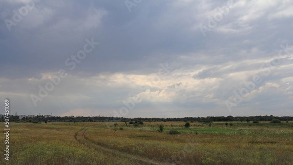 Obraz landscape with clouds