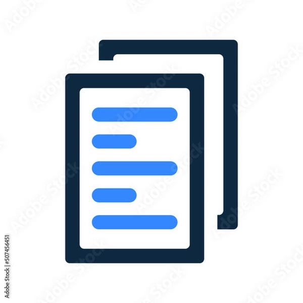 Fototapeta Page, document, paper icon. Editable vector logo.