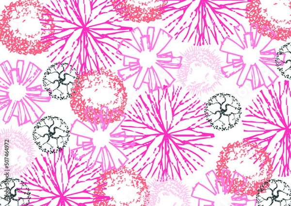 Obraz ARCHITECTURE TREES. COLORFUL PATTERN TEXTURE